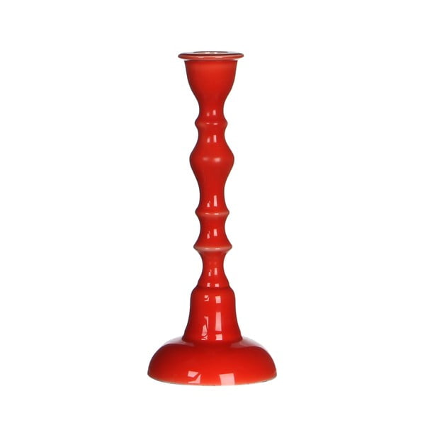 Svícen Puglia Red, 18 cm