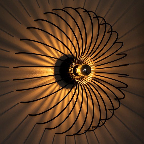 Черна стенна лампа Aspendos, ø 56 cm - Opviq lights-image-1