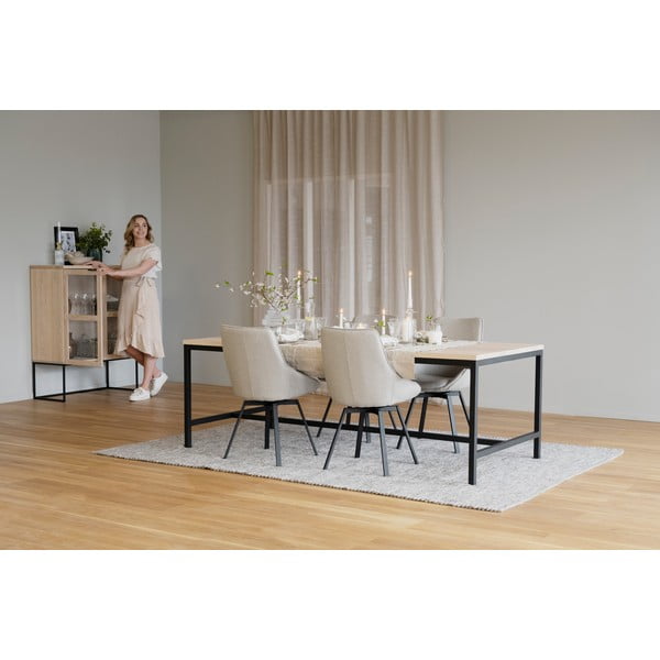 Бежов въртящ се стол Alison - Rowico-image-2