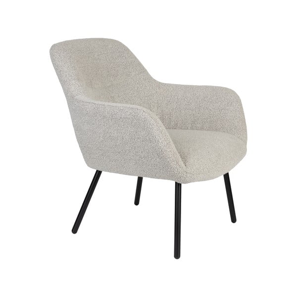 Бяло кресло от букле Dude – White Label