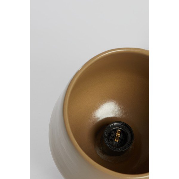 Кафява лампа за таван с керамичен абажур ø 18 cm Dena - Light & Living-image-1
