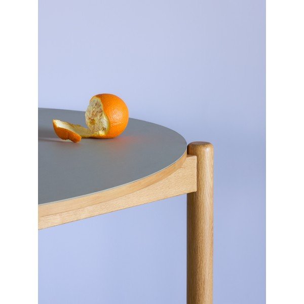 Кръгла трапезна маса от масивен дъб ø 115 cm Oblique – Hübsch-image-2