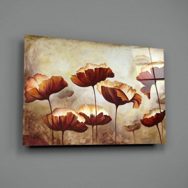 Картина върху стъкло , 72 x 46 cm Poppy - Insigne-image-3