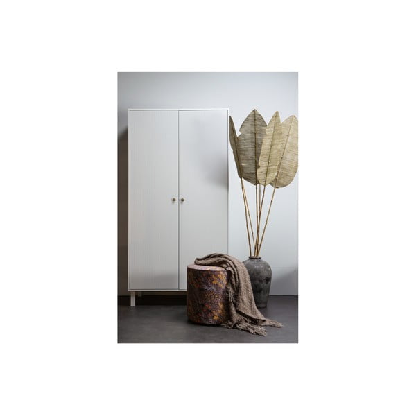 Светлосив гардероб от борова дървесина 100x195 cm Madu - WOOOD-image-4