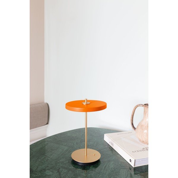 Оранжева LED затъмняваща се настолна лампа с метален абажур (височина 31 cm) Asteria Move – UMAGE-image-3