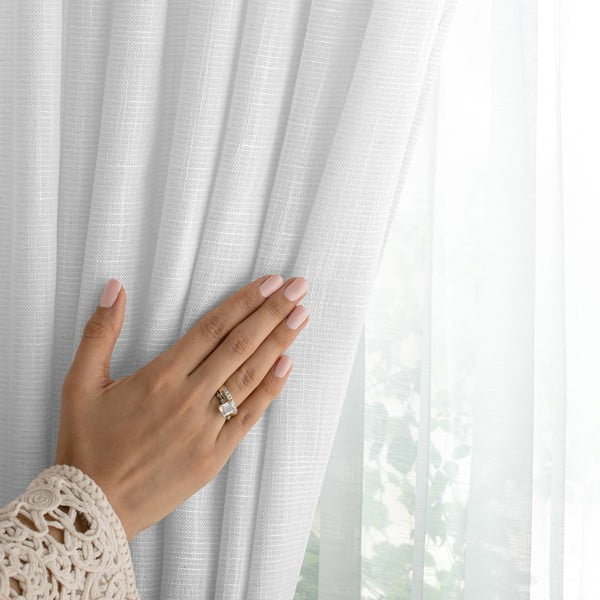 Бяло перде 140x270 cm Valeta – Restilo-image-3