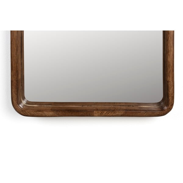 Стенно огледало от масивно дърво 34x120 cm Nyko – White Label-image-3