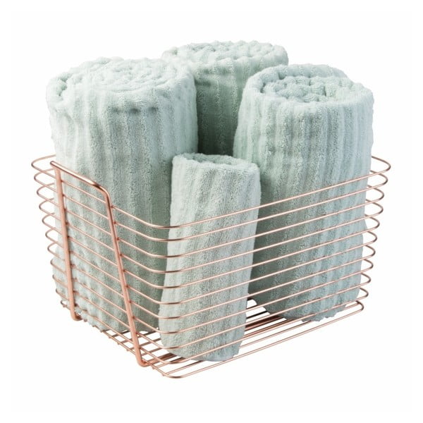 Oranžový kovový košík InterDesign Classico, 37,5 x 30 cm-image-2