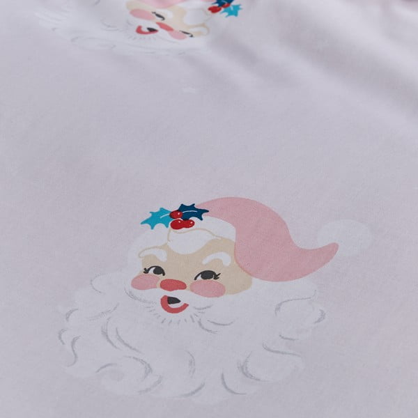 Розово двойно  спално бельо 200x200 cm Vintage Christmas Santa – Catherine Lansfield-image-4