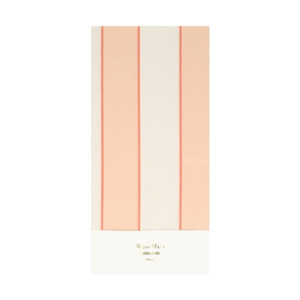 Покривка за маса 137x259 cm Peach Stripe – Meri Meri