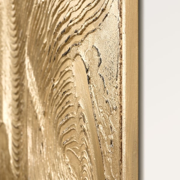 Ръчно рисувана картина 88x118 cm Metallic Champagne – Malerifabrikken-image-2