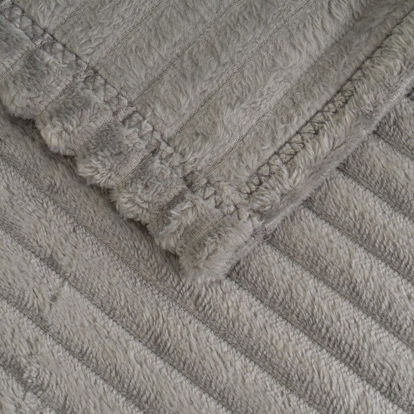 Сиво одеяло от микроплюш 130x160 cm Fur Velvet – Casa Selección-image-1