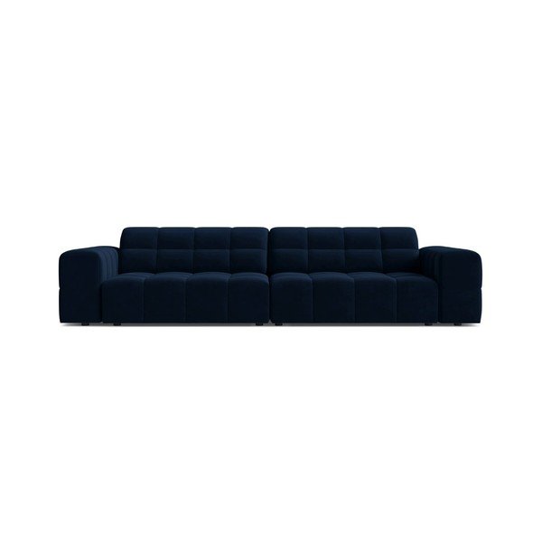 Тъмносин кадифен диван 252 cm Chicago – Cosmopolitan Design
