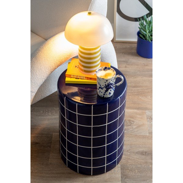 Керамична кръгла странична масичка ø 33 cm Retro Tiles – Leitmotiv-image-1