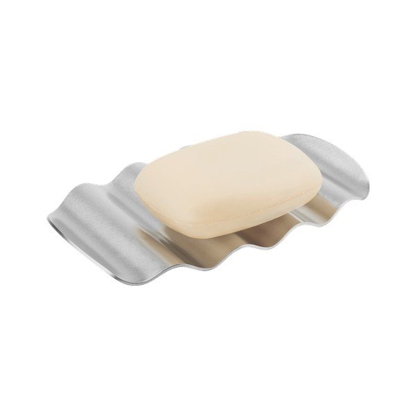 Сапунерка от неръждаема стомана в сребрист цвят Olbi – noo.ma