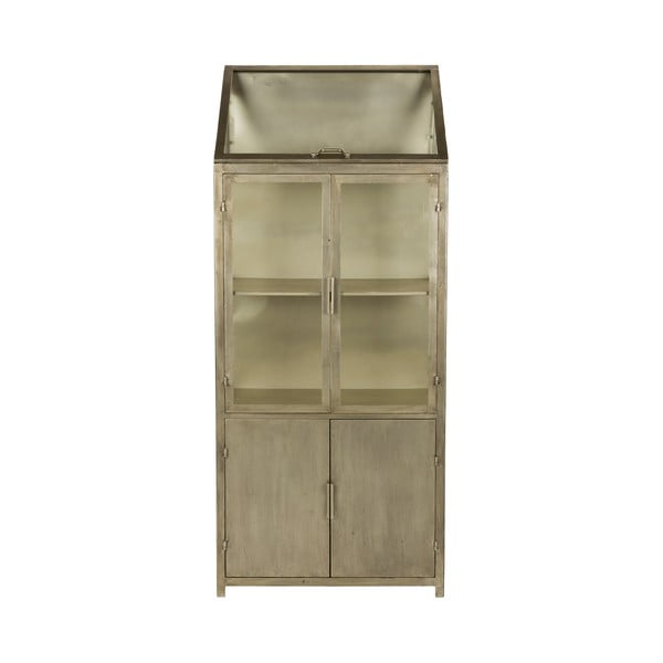 Сива метална витрина 64x151x35 cm Monviso – Dutchbone