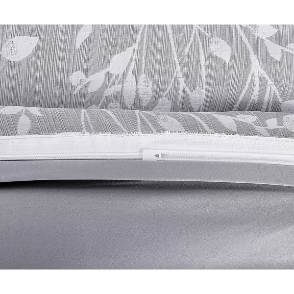 Сиво единично  спално бельо от жакард 140x200 cm Boston – My House-image-3