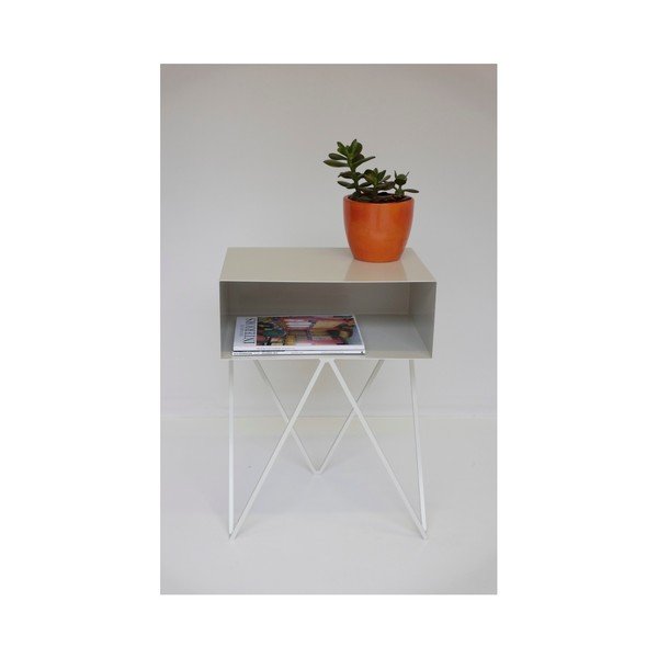 Bílý příruční stolek &New Robot-image-2