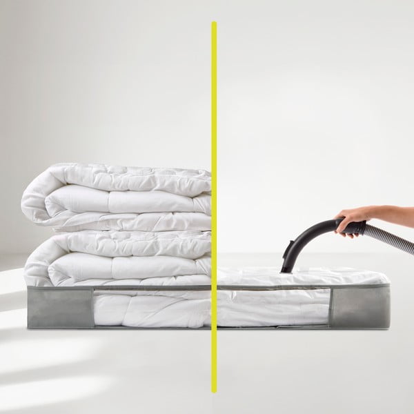 Вакуумна пластмасова кутия за съхранение под леглото 105x45x15 cm – Homéa