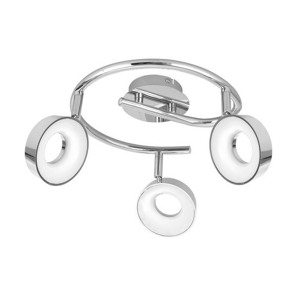 LED осветително тялоо за таван в лъскаво сребристо 40x40 cm Isla – Candellux Lighting-image-2