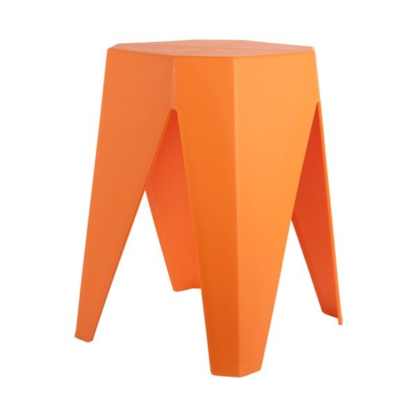 Оранжев пластмасов стол Cherish – Leitmotiv