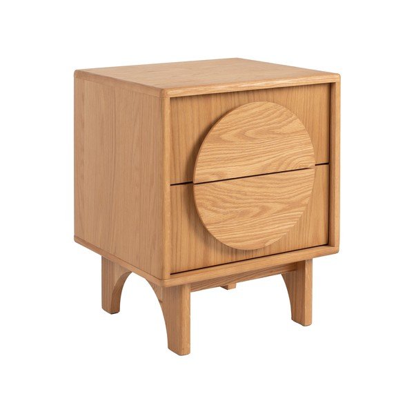Нощно шкафче от декор от дъб  в естествен цвят Groove – Zuiver-image-2