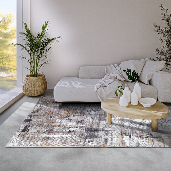 Светлосив килим 80x150 cm Malard Anthracite Gold – Elle Decoration-image-1