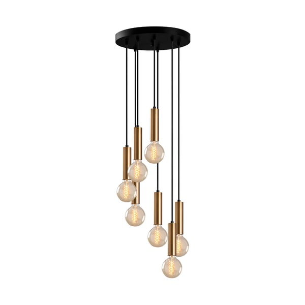 Черно и златисто висящо осветително тяло ø 40 cm Tempo – Opviq lights-image-2