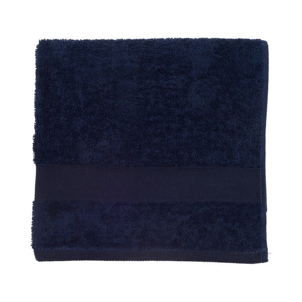 Tmavě modrý froté ručník Walra Frottier, 50x100 cm