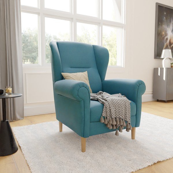 Тюркоазено кресло крило Swan – Ropez-image-3