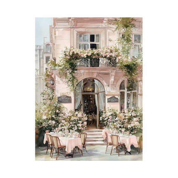 Картина 60x80 cm Café de Fleurs – Styler