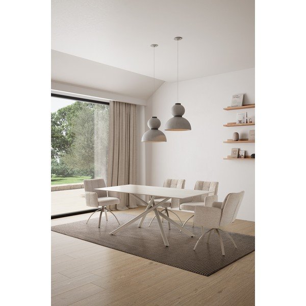 Трапезна маса с керамичен плот 90x180 cm Talia – Marckeric-image-1