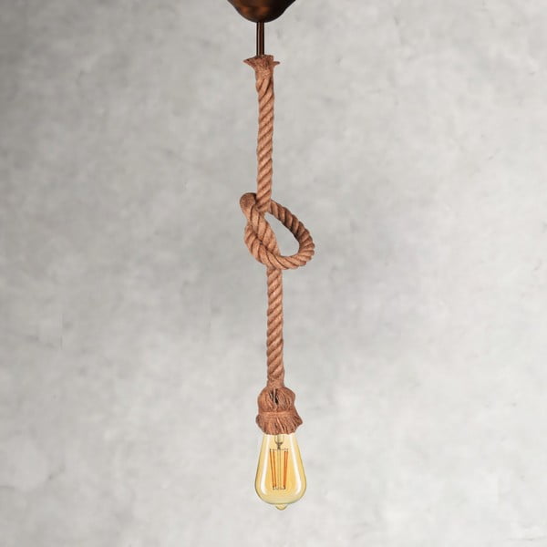 Висящо осветително тяло в естествен цвят Ayd – Opviq lights-image-1