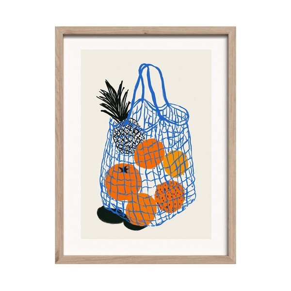 Печатна картина с включена рамка 30x40 cm Summer Fruit – Styler