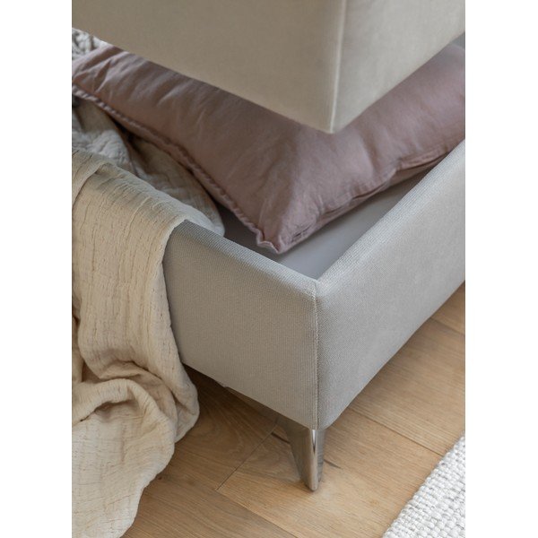 Тъмносив кадифен разтегателен ъглов диван с място за съхранение (десен ъгъл L форма) Laurence – ELTAP-image-4