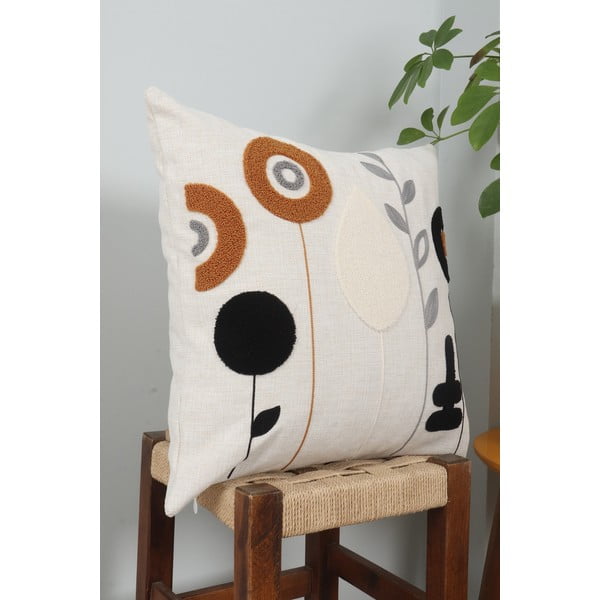 Ленена калъфка за възглавница 43x43 cm Sunflower – Mioli Decor-image-2