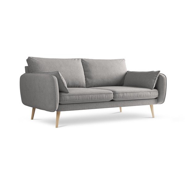 Сив диван Lento, 198 cm - Kooko Home-image-2
