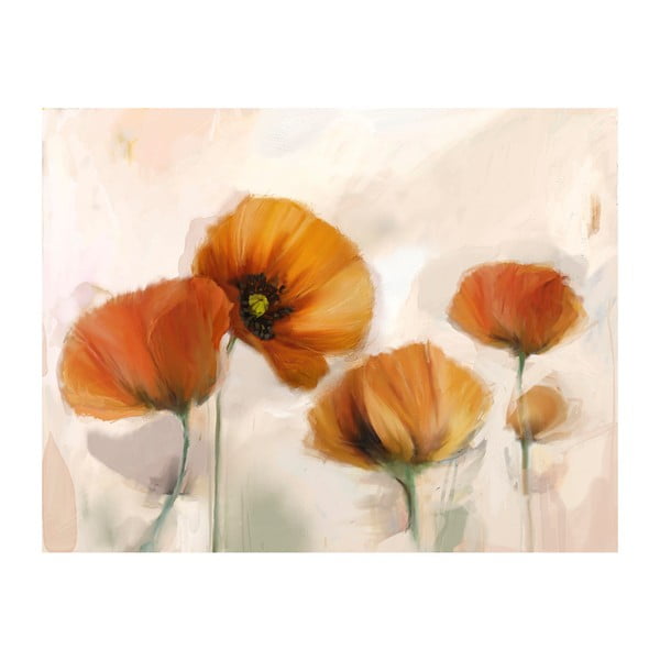 Широкоформатен тапет Vintage , 200 x 154 cm Poppies - Artgeist