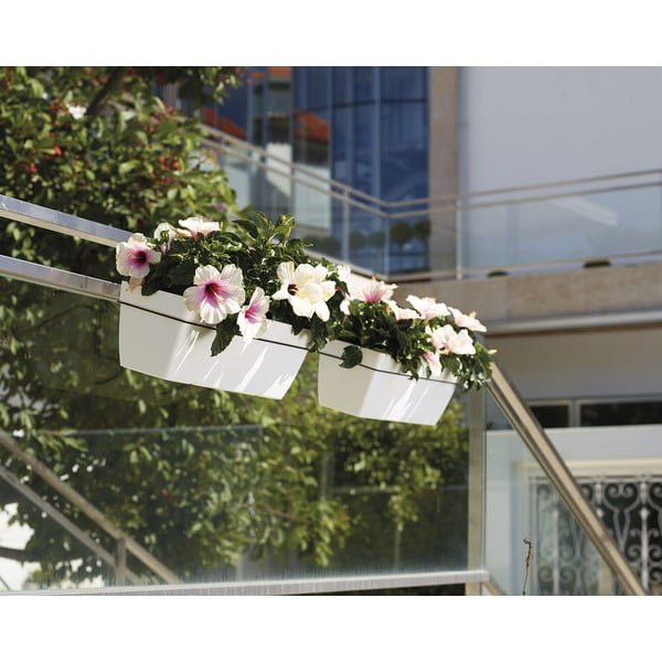 Самополиваща се саксия за цветя от рециклирана пластмаса 50 cm Capri – Artevasi-image-1