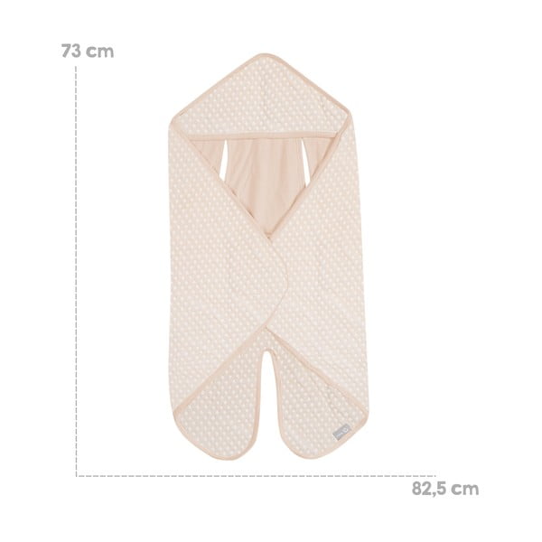 Бежова памучна бебешка обвивка за седалка за кола 73x82,5 cm Frosty Almond – Roba-image-1