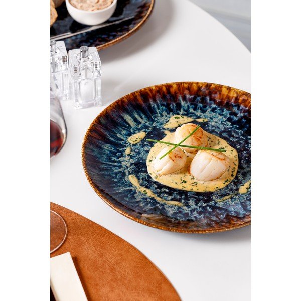 Кафява порцеланова чиния ø 27 cm Resto – BonBistro-image-1