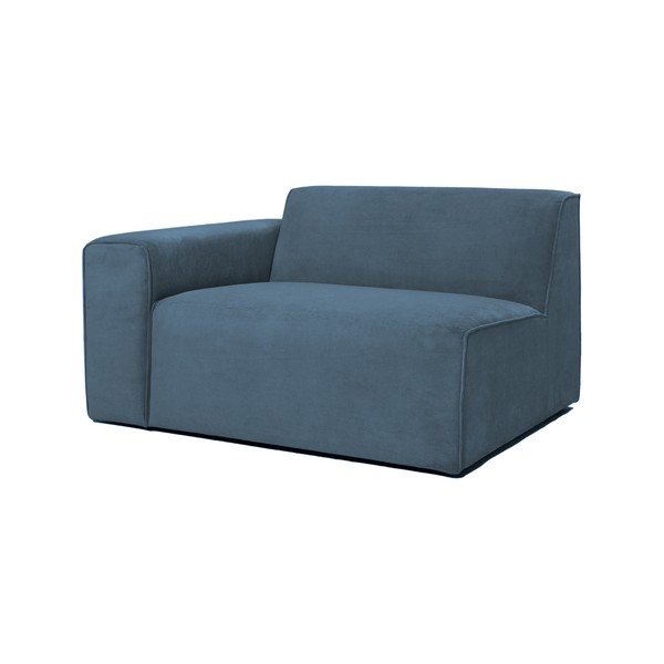 Син модулен диван от рипсено кадифе (ляв ъгъл) Sting – Scandic-image-1