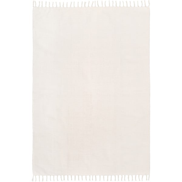 Бял ръчно тъкан памучен килим , 70 x 140 cm Agneta - Westwing Collection
