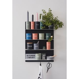 Тъмносива порцеланова чаша 300 ml Work – Design Letters