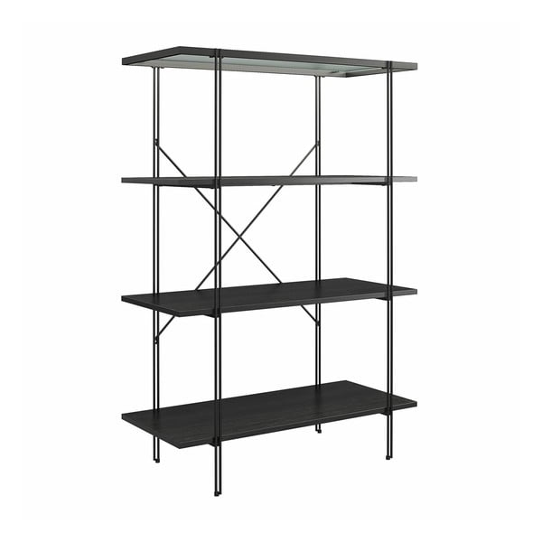 Черна етажерка за книги в дъб 79x117 cm Wainwright - Queer Eye-image-4