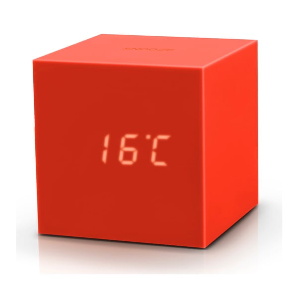Оранжев LED будилник Gravity Cube - Gingko-image-3