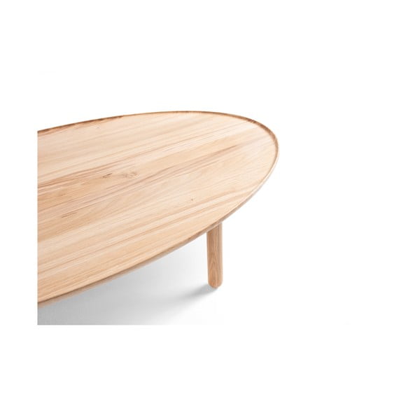 Дъбова маса за кафе в естествен цвят 80x150 cm Mu - Gazzda-image-3