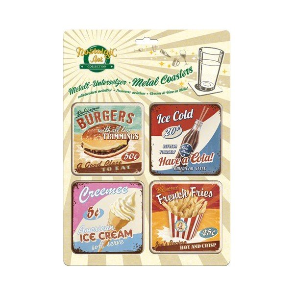 Set podtácků American Dinner a Ice Cold, 8 ks-image-1
