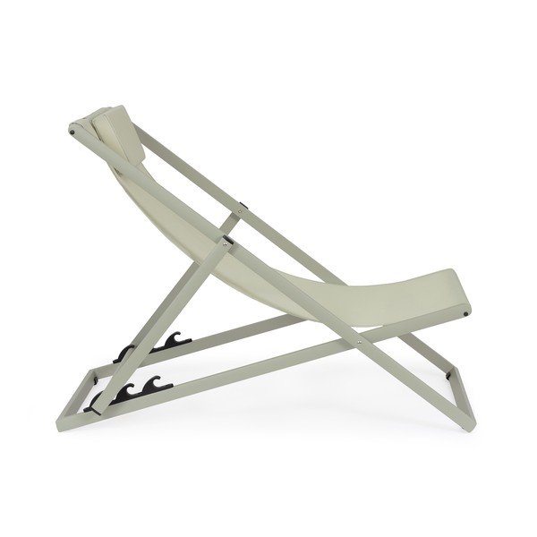 Кафяво-сив градински шезлонг метален Taylor – Bizzotto-image-3