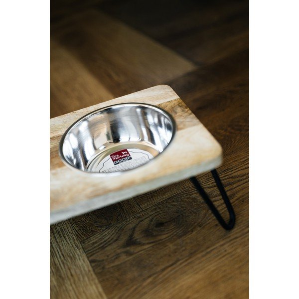 Дървен  комплект купички с основа за куче Dog Fantasy – Plaček Pet Products-image-3